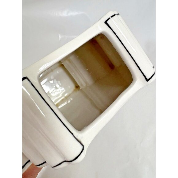 Molly Hatch Anthropologie Make Do Blue White Ceramic Vase Urn - Picture 8 of 11